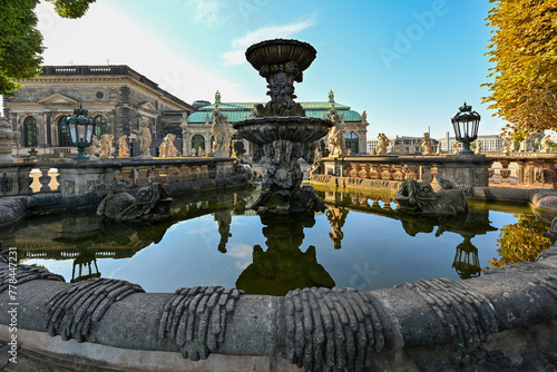 Zwinger Fountain - Dresden, Germany
