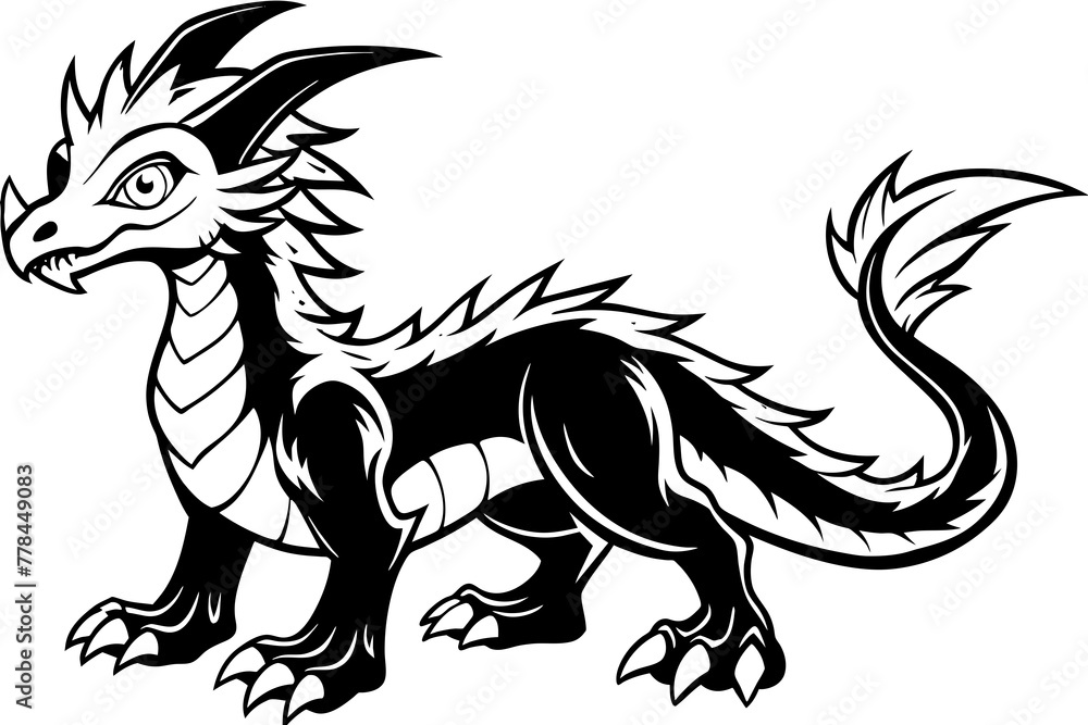 Fototapeta premium illustration of a lion vector illustration