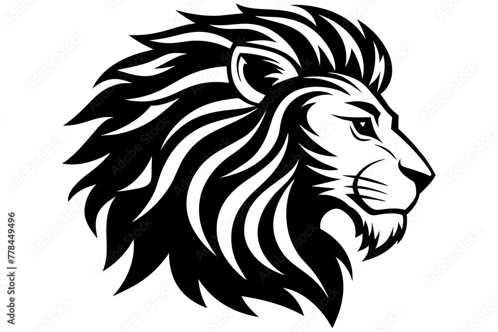-lion-logo-in-profile-minimalism vector-illustration