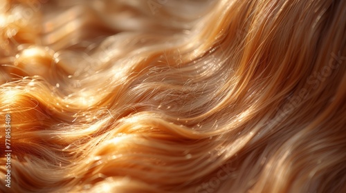 a close up of a wavy hair textured with light brown and light blonde blonde hair, with light brown highlights on the top of the top and bottom part of the hair.
