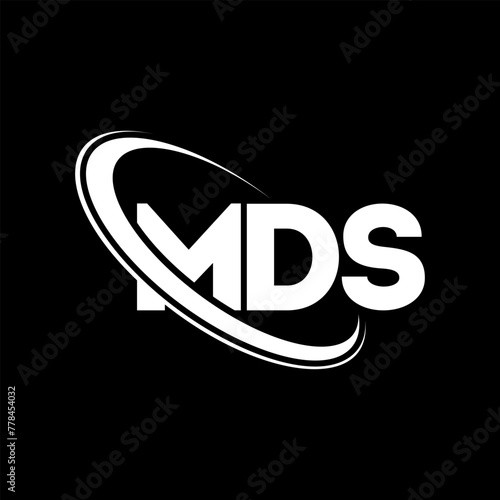 MDS logo. MDS letter. MDS letter logo design. Initials MDS logo linked with circle and uppercase monogram logo. MDS typography for technology, business and real estate brand. photo