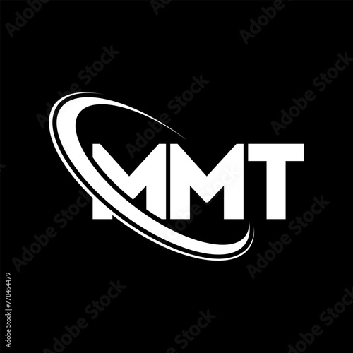 MMT logo. MMT letter. MMT letter logo design. Initials MMT logo linked with circle and uppercase monogram logo. MMT typography for technology, business and real estate brand. photo