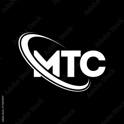 MTC logo. MTC letter. MTC letter logo design. Initials MTC logo linked with circle and uppercase monogram logo. MTC typography for technology, business and real estate brand. photo