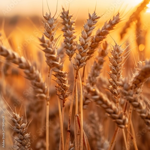 Close Up of a Field of Wheat
