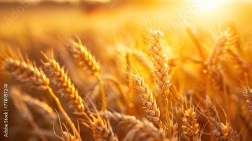 Close Up of a Field of Wheat
