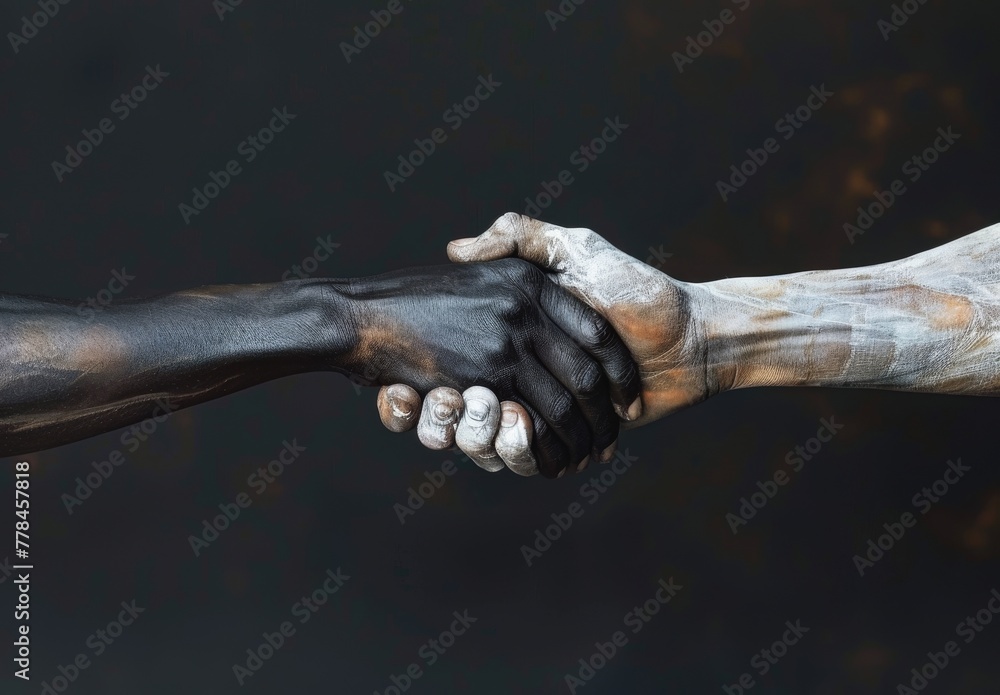visual showing the friendship and equality of colors and races visual showing the friendship and equality of colors and races