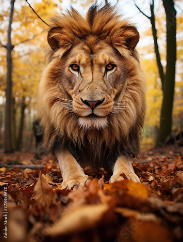 portrait of a lion © Elements Design