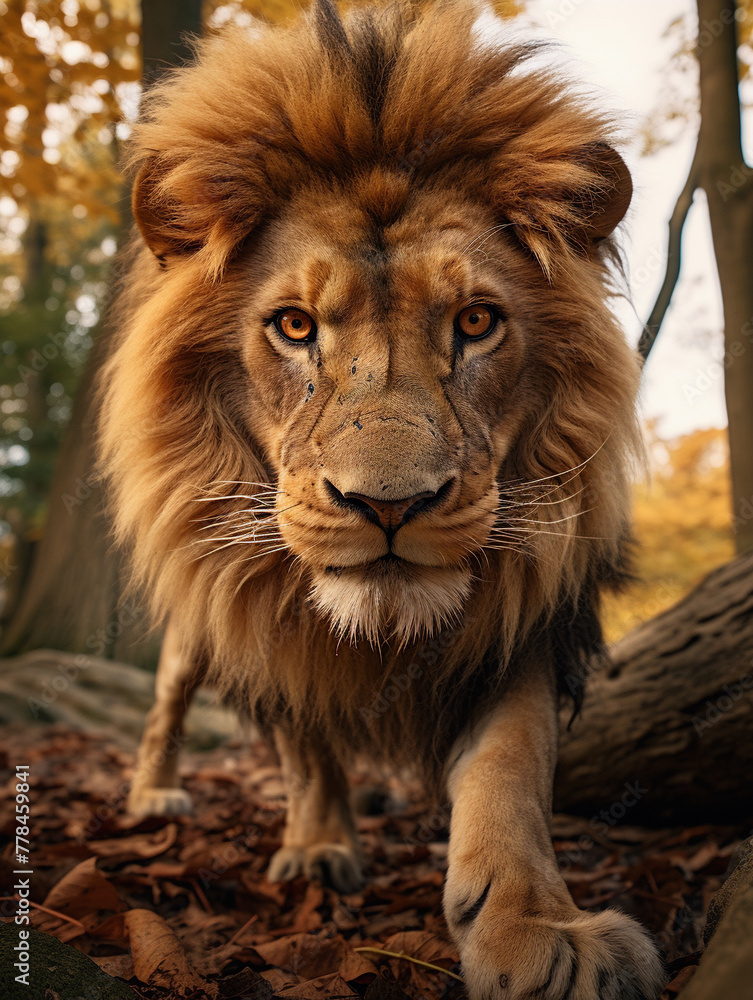 Fototapeta premium portrait of a lion