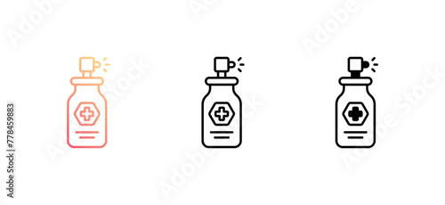 Antiseptic icon design with white background stock illustration