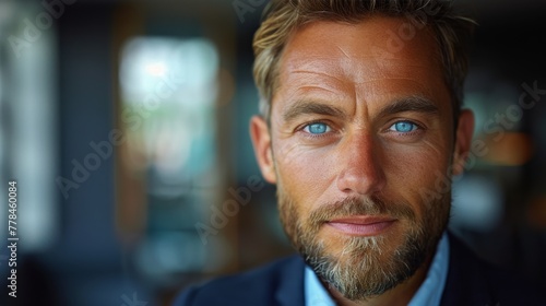 Close Up of Person Wearing Glasses