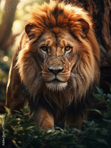 portrait of a lion