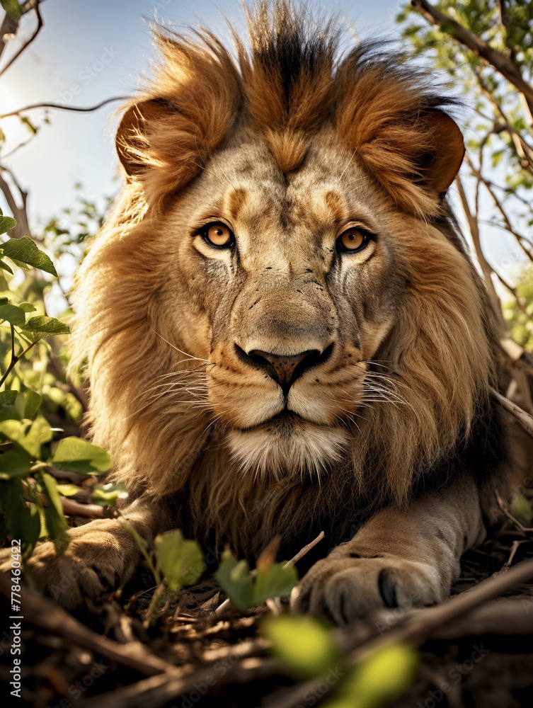 Fototapeta premium portrait of a lion