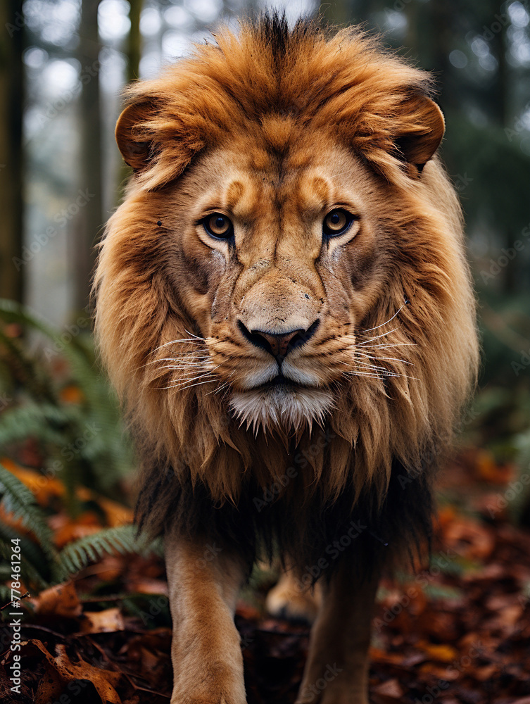 Fototapeta premium portrait of a lion