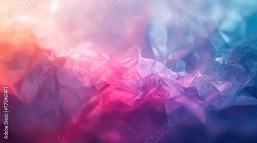 Abstract Colorful Low Poly Background