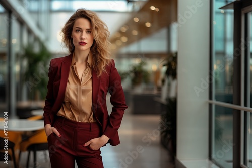 Modern fashion young office worker, employee, business woman © valiantsin
