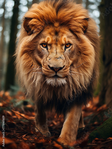 portrait of a lion