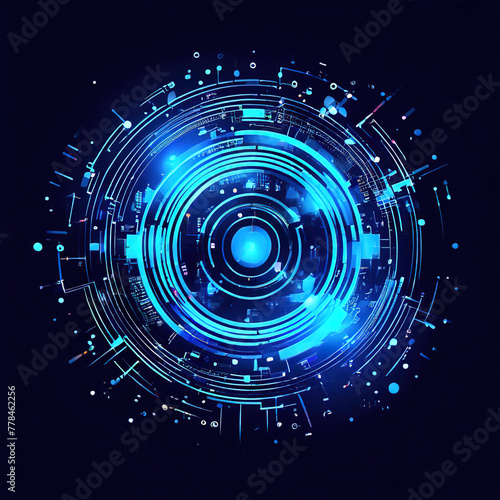 abstract technology particles mesh backgroundabstract technology particles mesh background photo