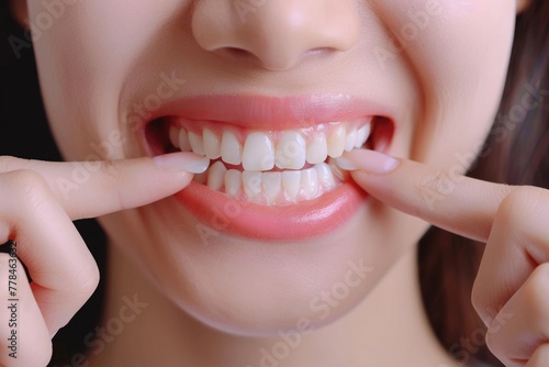 Healthy Gum of Young Woman. Concept for Dental Care, Dentistry and Oral Health