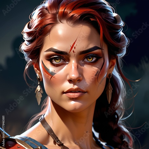 Game Avatar Character Art - Female Warriors 01