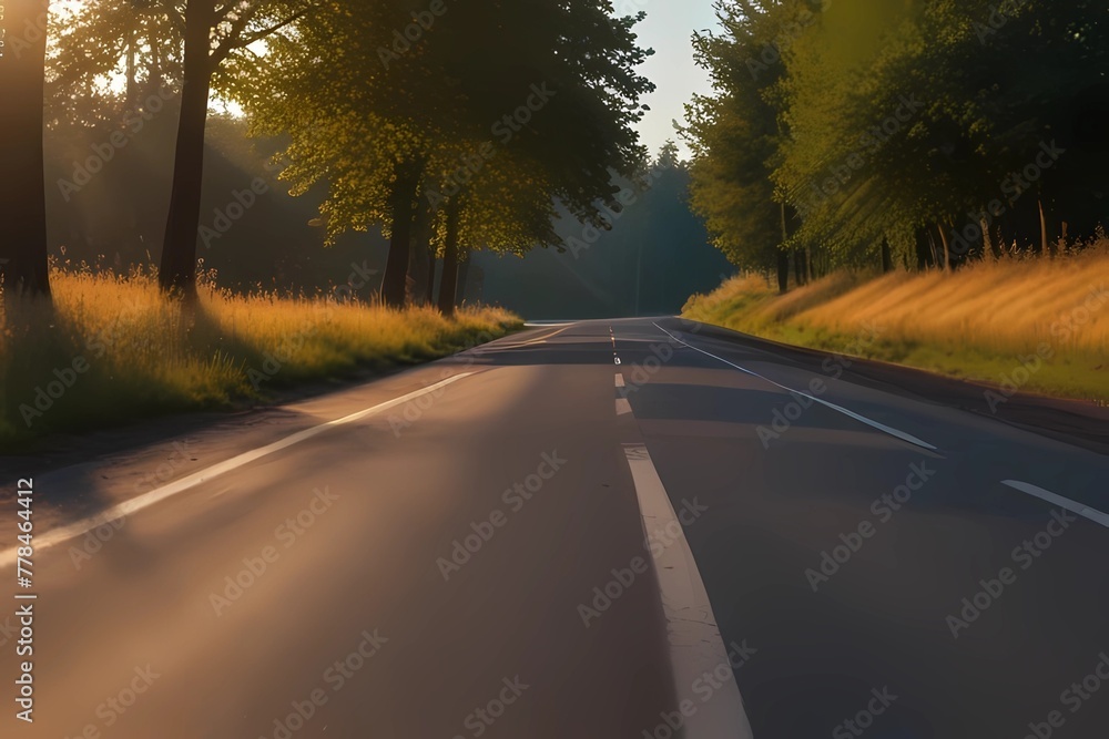 Fototapeta premium road in autumn