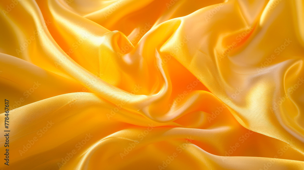 yellow silk background. close-up of a luxurious, rich satin fabric with light reflecting off its smooth, undulating waves, creating a sense of depth and texture. yellow silk background. close-up of a luxurious, rich satin fabric with light reflecting off its smooth, undulating waves, creating a sense of depth and texture.