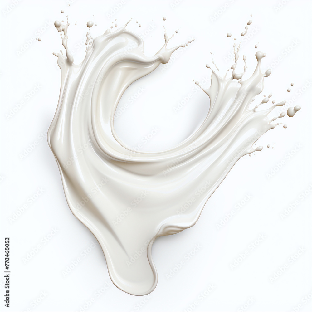 milk splash isolated on white milk splash isolated on white