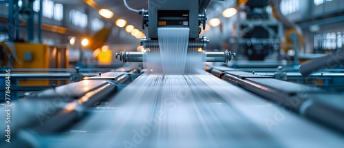 Rhythmic Precision in Textile Production. Concept Textile Techniques, Efficiency in Production, Traditional Methods, Quality Control, Machinery Upgrades © Ян Заболотний