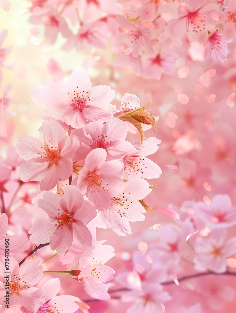 Obraz premium cherry blossom background