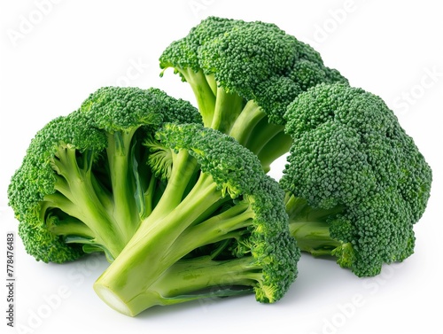 Wallpaper Mural green broccoli on white background Torontodigital.ca