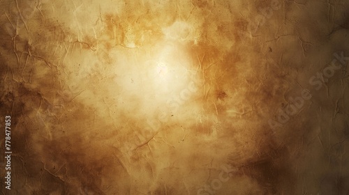 A textured parchment background with a faded, circular burn mark revealing a perfectly smooth blank space photo