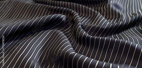 A detailed pattern of a fine, pinstripe suit fabric texture. 32k, full ultra HD, high resolution