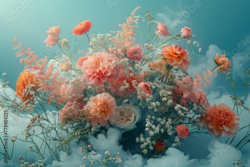 Bouquet of Flowers in Field