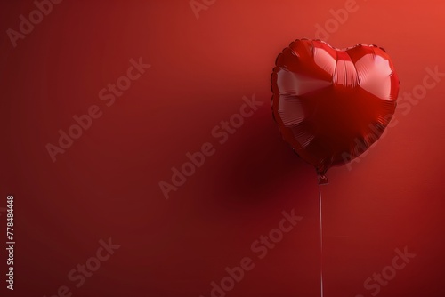 Heart-Shaped Balloon Floating in the Air