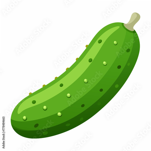 Cucumber Isolated on White Background 