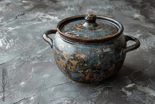 Pot With Lid on Table