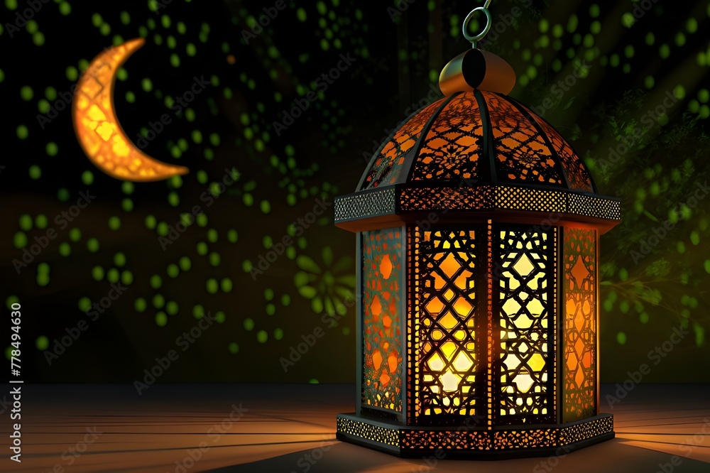 celebration of islamic eid mubarak and eid al adha,eid ul fitr lantern in a night background copy space celebration of islamic eid mubarak and eid al adha,eid ul fitr lantern in a night background copy space