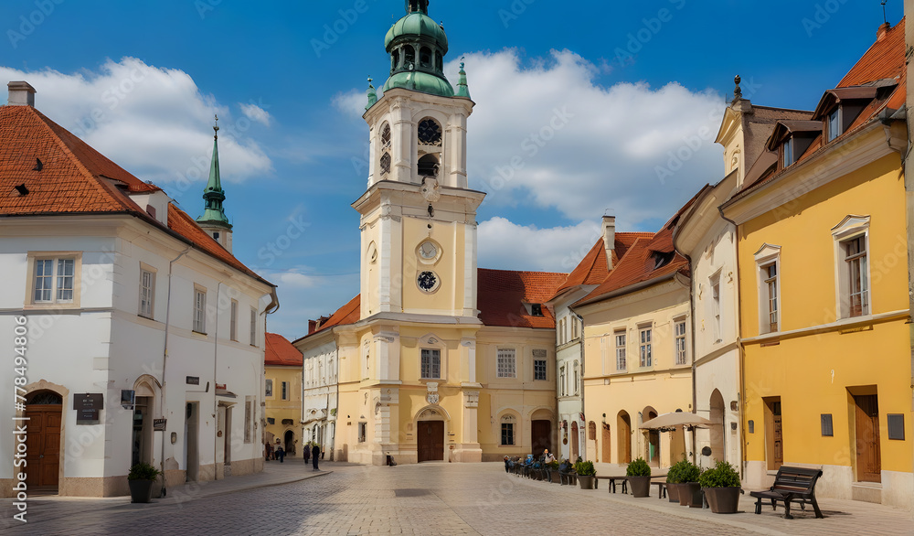 Sopron historical Old town, Hungary