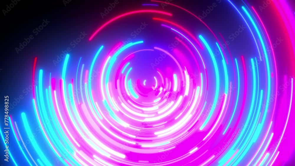 Radial neon lines. Computer generated 3d render Radial neon lines. Computer generated 3d render