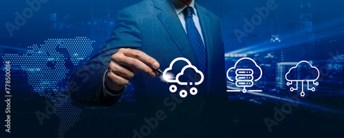 Billede på lærred Revolutionize HR processes with cloud computing
