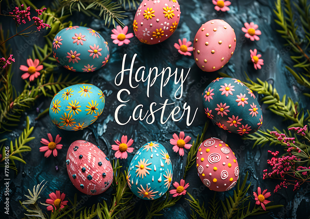 Easter greeting card, Happy Easter, 148*105 postal size Easter greeting card, Happy Easter, 148*105 postal size