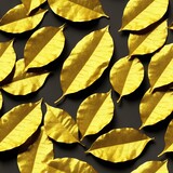 A golden leaf pattern. - seamless and tileable