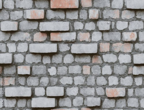 A brick wall with bricks stacked on top of each other. - seamless and tileable