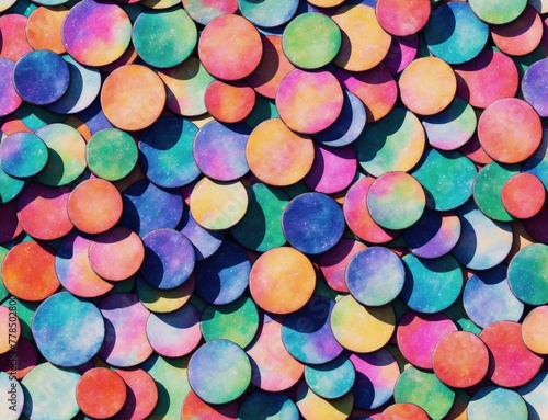 Colorful Confetti Background - seamless and tileable