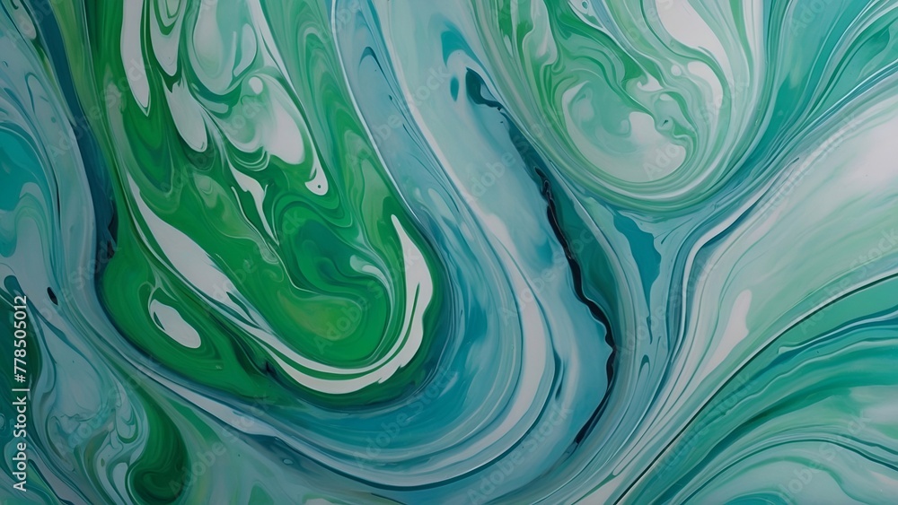 Blue and green liquid wave swirl abstract background Blue and green liquid wave swirl abstract background
