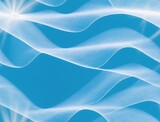 A blue background with wavy lines. - seamless and tileable