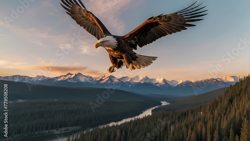 eagle in flight © danny