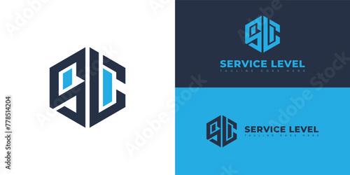 Abstract initial letter TG or GT logo in double blue color isolated on multiple white and blue background colors. The logo is suitable for outsourced IT group company logo design inspiration templates