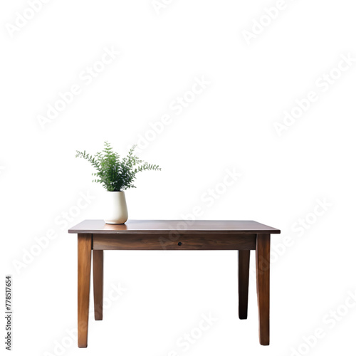 Parsons table isolated on transparent background