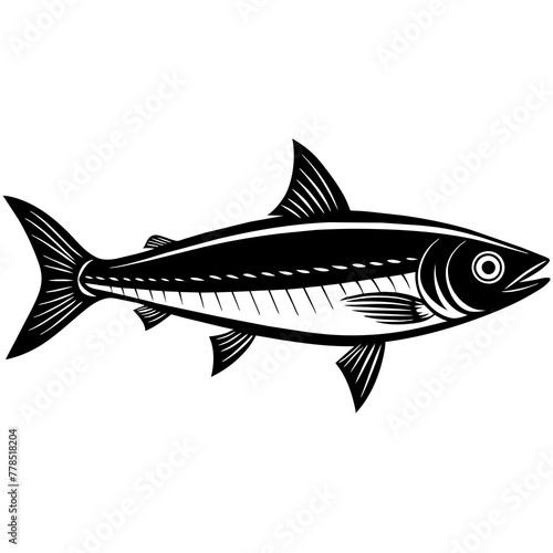 sardine silhouette vector illustration