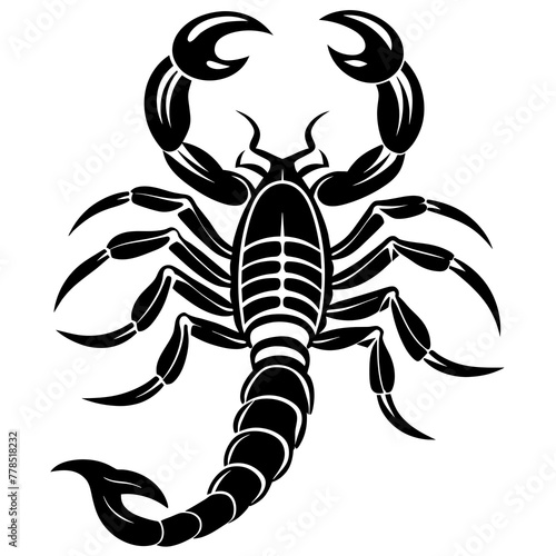 scorpion silhouette vector illustration © CreativeDesigns